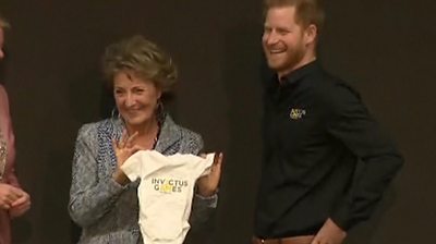 Prince Harry receives Invictus Games baby-gro for newborn son Archie