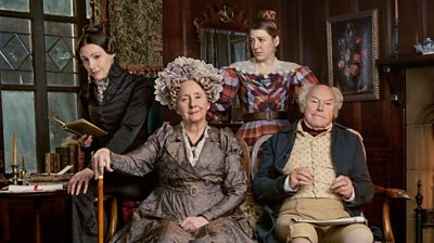 Anne Lister (SURANNE JONES), Aunt Anne Lister (GEMMA JONES), Marian Lister (GEMMA WHELAN), Jeremy Lister (TIMOTHY WEST) (Image Credit: 91ȱ/Lookout Point/Jay Brooks)