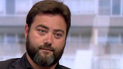 UKIP's Carl Benjamin hears reactions from abuse survivors to his rape comments about a Labour MP.