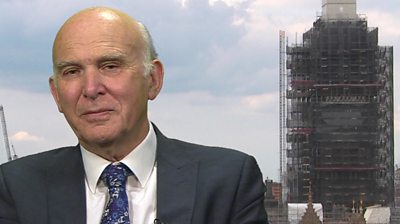 Vince Cable on BBC News