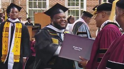 Dwytt Lewis graduating