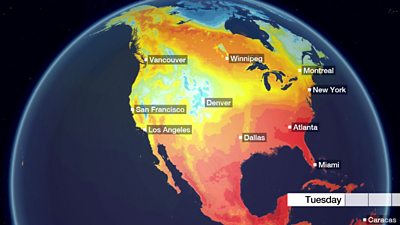 US temperatures