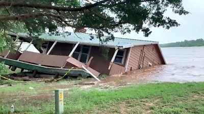 Severe flooding has hit the state of Oklahoma after tornadoes tore across the country in recent days.