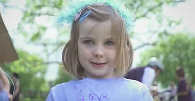 Five-year-old Sunday is one of the UK's youngest climate change warriors and says she wants grown-ups to stop harming the environment.