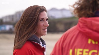 Ruth Osborne used the float technique taught by the RNLI to "save her life" in the sea.