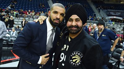Drake gets all the courtside attention in Toronto but this man is a celebrity because of his fandom.