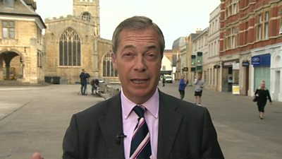 Nigel Farage in Peterborough