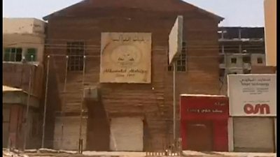 Empty streets in Khartoum