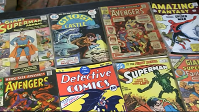 Some of the comics from the collection