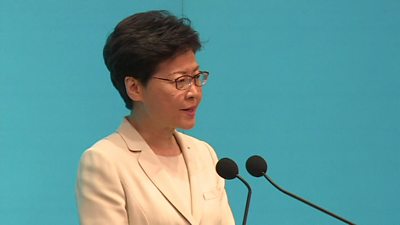 Hong Kong's leader Carrie Lam