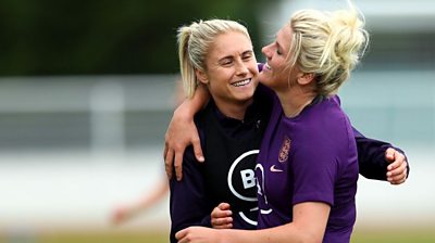 Steph Houghton and Millie Bright