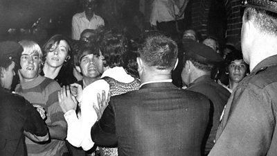 Members of the LGBT community fought against a police raid at the Stonewall Inn 50 years ago.