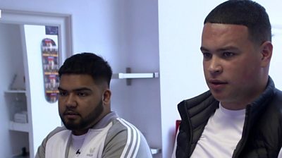 Teenagers speaking about knife crime