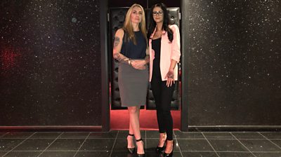 Campaigner Megara Furie (left) and lap dancer Kayleigh Barrington have joined the GMB union