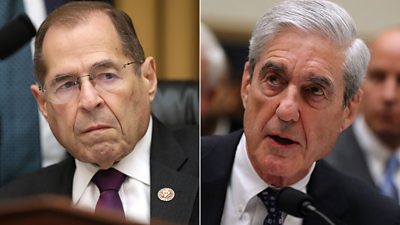 Robert Mueller tells a Democratic congressman he spent a year trying to talk to Mr Trump in person.