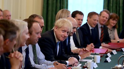 Boris Johnson and his cabinet