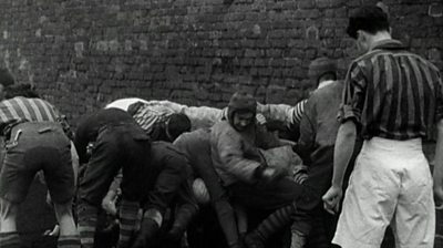 BBC Archive 1948: Eton wall game filmed for the first time - BBC