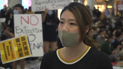 Hong Kong airline worker speaks about the protests