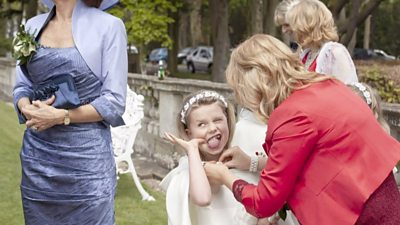 Little girl at wedding