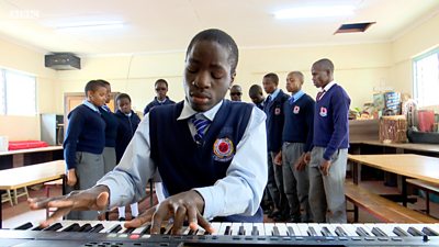 Yongren Otindo is a visually impaired pianist
