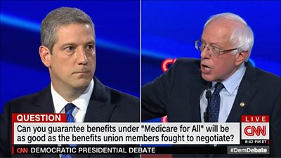 When challenged on the details of his healthcare plan, Medicare for All, the Vermont senator shot back.