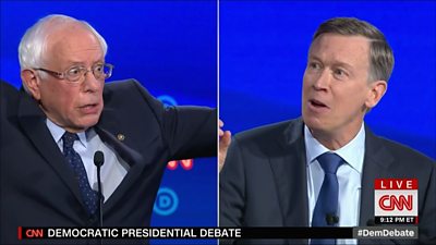 Bernie Sanders and John Hickenlooper