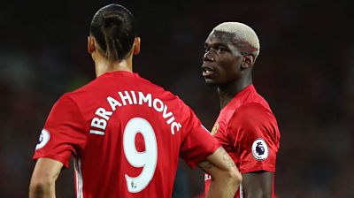 Zlatan Ibrahimovic and Paul Pogba