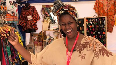 Stall holder at Jamaica 0121 Festival