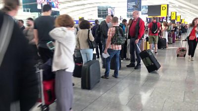 Queue at Heathrow