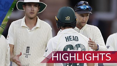 England v Australia Second Test day five highlights