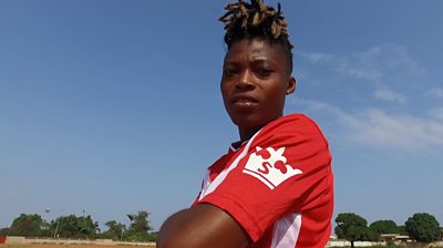 Togolese female footballer Woedikou Afi Apéafa