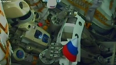 Robot in rocket capsule