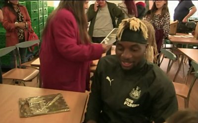 Saint-Maximin is keen to become part of the local community in Newcastle upon Tyne.