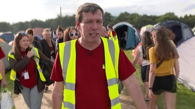Volunteers are providing safe spaces and offering help at Leeds Festival.