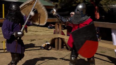 Medieval martial arts battle
