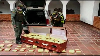 Weed coffin Colombia