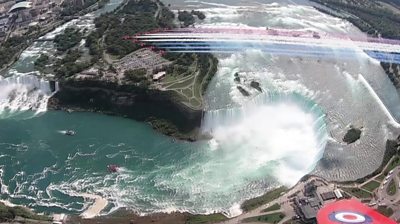 Red Arrows at Niagara Falls