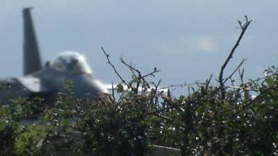 Fighter jet at RAF Waddington