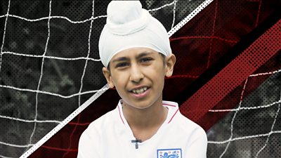 The 9-year-old boy tackling racism in football