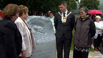 Baby memorial unveiled in Belfast City Cemetery