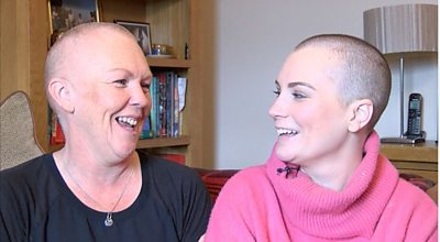 Roberta Burton from Northumberland is having chemotherapy while expecting her third child.