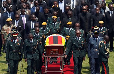 Robert Mugabe: Current and former African leaders attend funeral in Zimbabwe