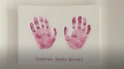 Hannah Bronte's hands