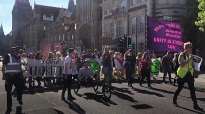 Climate protest: 'Our futures are getting taken away from us' - BBC News