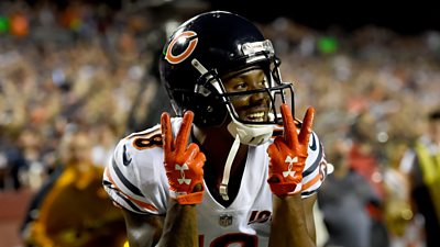 Watch: Bears' Taylor Gabriel scores three TDs in 2nd quarter in win over  Redskins 