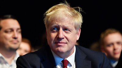 Boris Johnson at the Conservative Party conference