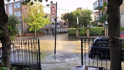 Finsbury Park flooding