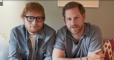 Prince Harry and Ed Sheeran have released a video for World mental Health Day.