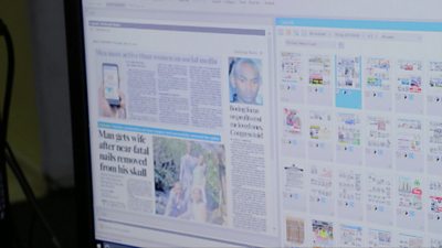 The digital version of a Kenyan newspaper