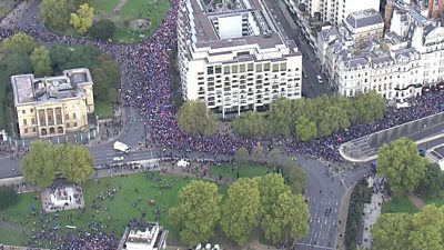 People's Vote march in Central London